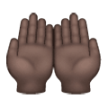 🤲🏿 Emoji Handflächen nach oben: dunkle Hautfarbe Samsung One UI 6.1.