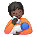 🧑🏿‍🍼 Emoji Persona Que Alimenta Al Bebé: Tono De Piel Oscuro en Samsung One UI 6.1.