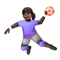 🤾🏿‍♀️ Emoji Mujer Jugando Al Balonmano: Tono De Piel Oscuro en Samsung One UI 6.1.