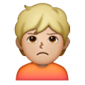Emoji 🙎🏼 Persona Imbronciata: Carnagione Abbastanza Chiara su Samsung One UI 6.1.