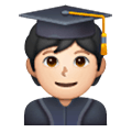 🧑🏻‍🎓 Emoji Student(in): helle Hautfarbe Samsung One UI 6.1.