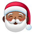 🎅🏾 Emoji Papai Noel: Pele Morena Escura na Samsung One UI 6.1.