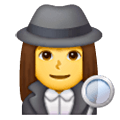 🕵️‍♀️ Emoji Detective Mujer en Samsung One UI 6.1.