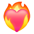 ❤️‍🔥 Emoji Corazón en el fuego en Samsung One UI 6.1.