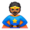 Emoji 🦸🏿 Supereroe: Carnagione Scura su Samsung One UI 6.1.