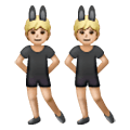 👯🏼 Emoji Personas Con Orejas De Conejo: Tono De Piel Claro Medio en Samsung One UI 6.1.
