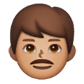 👨🏽 Emoji Hombre: Tono De Piel Medio en Samsung One UI 6.1.