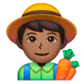 Emoji 👨🏾‍🌾 Contadino: Carnagione Abbastanza Scura su Samsung One UI 6.1.