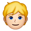 👱🏻 Emoji Person: helle Hautfarbe, blondes Haar Samsung One UI 6.1.