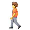 🚶 Emoji Pessoa Andando na Samsung One UI 6.1.