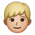 👦🏼 Emoji Niño: Tono De Piel Claro Medio en Samsung One UI 6.1.
