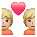 Émoji 💑🏼 Couple Avec Cœur, Peau Moyennement Claire sur Samsung One UI 6.1.