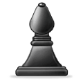 ♝ Emoji Alfil negro de ajedrez en Samsung One UI 6.1.