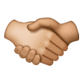 🫱🏼‍🫲🏽 Emoji Handschlag: mittelhelle Hautfarbe, mittlere Hautfarbe Samsung One UI 6.1.