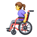 👩‍🦽 Emoji Frau in manuellem Rollstuhl Samsung One UI 6.1.