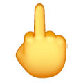 Emoji 🖕 Dito Medio su Samsung One UI 6.1.