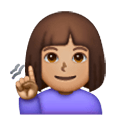 🧏🏽‍♀️ Emoji Mujer Sorda: Tono De Piel Medio en Samsung One UI 6.1.