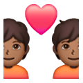 Émoji 💑🏾 Couple Avec Cœur, Peau Mate sur Samsung One UI 6.1.