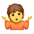 Emoji 🤷 Persona Che Scrolla Le Spalle su Samsung One UI 6.1.