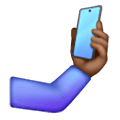 🤳🏾 Emoji Selfie: mitteldunkle Hautfarbe Samsung One UI 6.1.