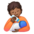 🧑🏾‍🍼 Emoji stillende Person: mitteldunkle Hautfarbe Samsung One UI 6.1.