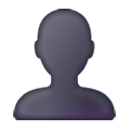 👤 Emoji Silueta De Busto en Samsung One UI 6.1.