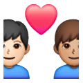 Émoji 👨🏻‍❤️‍👨🏽 Couple Avec Cœur - Homme: Peau Claire, Homme: Peau Légèrement Mate sur Samsung One UI 6.1.