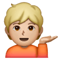 💁🏼 Emoji Persona De Mostrador De Información: Tono De Piel Claro Medio en Samsung One UI 6.1.
