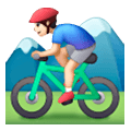 🚵🏻‍♂️ Emoji Hombre En Bicicleta De Montaña: Tono De Piel Claro en Samsung One UI 6.1.
