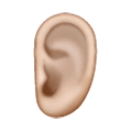 👂🏼 Emoji Orelha: Pele Morena Clara na Samsung One UI 6.1.