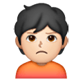 🙎🏻 Emoji Persona Haciendo Pucheros: Tono De Piel Claro en Samsung One UI 6.1.
