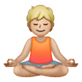 Emoji 🧘🏼 Persona In Posizione Del Loto: Carnagione Abbastanza Chiara su Samsung One UI 6.1.