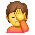 🤦 Emoji Persona Con La Mano En La Frente en Samsung One UI 6.1.