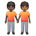 🧑🏿‍🤝‍🧑🏾 Emoji Dos Personas Dándose La Mano: Tono De Piel Oscuro Y Tono De Piel Oscuro Medio en Samsung One UI 6.1.