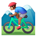 🚵🏽‍♂️ Emoji Hombre En Bicicleta De Montaña: Tono De Piel Medio en Samsung One UI 6.1.