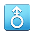⚨ Emoji Vertikales männliches Zeichen mit Strich Samsung One UI 6.1.