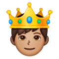 🤴🏽 Emoji Príncipe: Pele Morena na Samsung One UI 6.1.