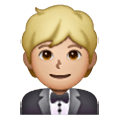 🤵🏼 Emoji Person im Smoking: mittelhelle Hautfarbe Samsung One UI 6.1.