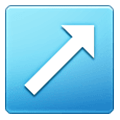 Emoji ↗️ Freccia Rivolta Verso Destra Che Punta In Alto su Samsung One UI 6.1.