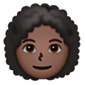 👩🏿‍🦱 Emoji Frau: dunkle Hautfarbe, lockiges Haar Samsung One UI 6.1.