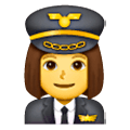 👩‍✈️ Emoji Piloto Mujer en Samsung One UI 6.1.