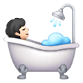 🛀🏻 Emoji Persona En La Bañera: Tono De Piel Claro en Samsung One UI 6.1.