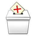 Emoji ☒ Urna per votazione con X su Samsung One UI 6.1.