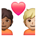 Émoji 🧑🏾‍❤️‍🧑🏼 Couple Avec Cœur: Personne, Personne, Peau Mate, Peau Moyennement Claire sur Samsung One UI 6.1.