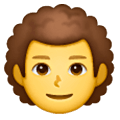 👨‍🦱 Emoji Homem: Cabelo Cacheado na Samsung One UI 6.1.