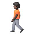 🚶🏿 Emoji Persona Caminando: Tono De Piel Oscuro en Samsung One UI 6.1.