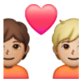 Émoji 🧑🏽‍❤️‍🧑🏼 Couple Avec Cœur: Personne, Personne, Peau Légèrement Mate, Peau Moyennement Claire sur Samsung One UI 6.1.