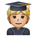 🧑🏼‍🎓 Emoji Student(in): mittelhelle Hautfarbe Samsung One UI 6.1.