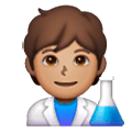 🧑🏽‍🔬 Emoji Wissenschaftler(in): mittlere Hautfarbe Samsung One UI 6.1.