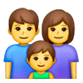 👨‍👩‍👦 Emoji Familie: Mann, Frau und Junge Samsung One UI 6.1.